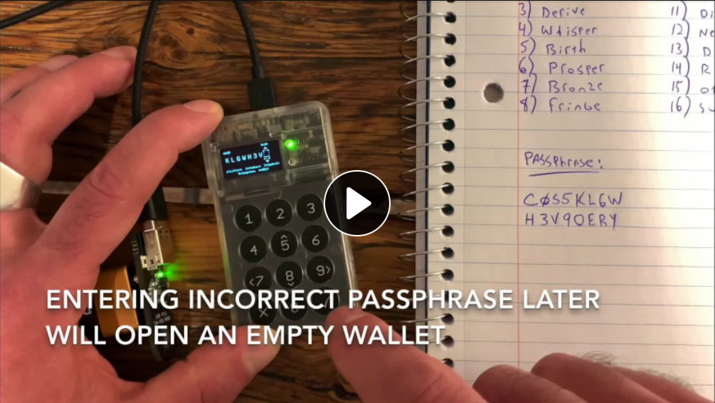 Passphrase Video